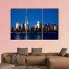 The new Freedom Tower and Lower Manhattan Skyline multi panel canvas wall art