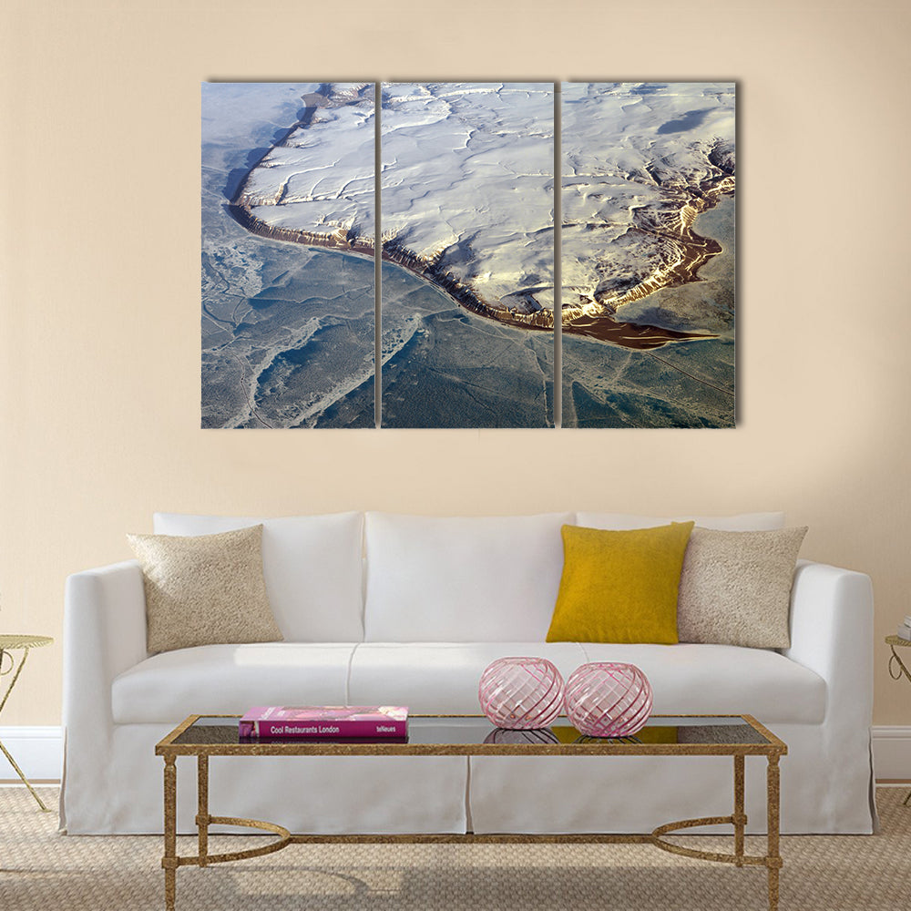 greenland from the air multi panel canvas wall art