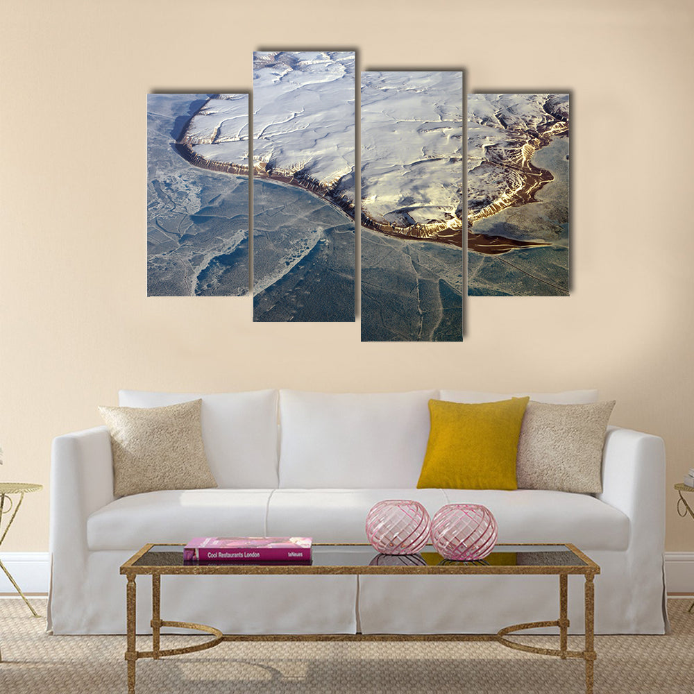 greenland from the air multi panel canvas wall art