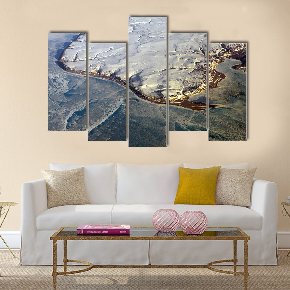 greenland from the air multi panel canvas wall art