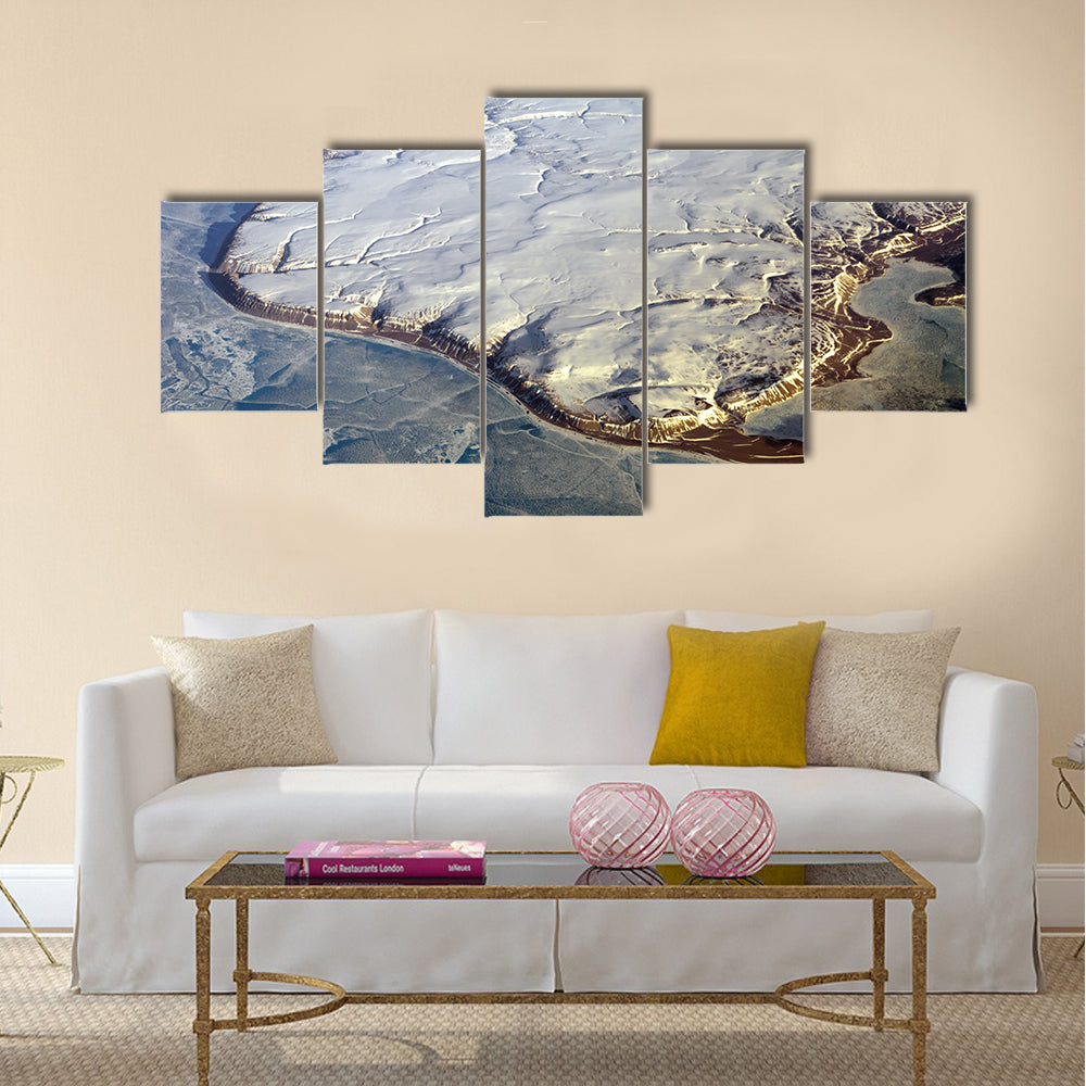 greenland from the air multi panel canvas wall art
