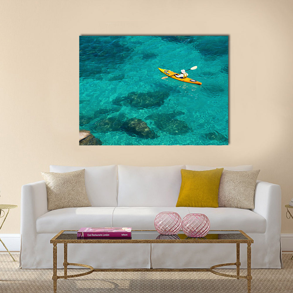 beautiful  kayaking Multi panel canvas wall art