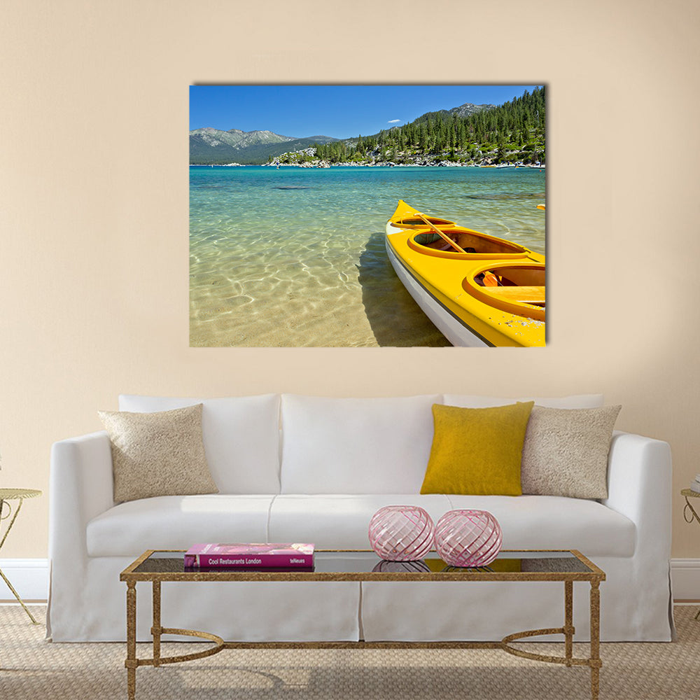 beautiful  kayak Multi panel canvas wall art