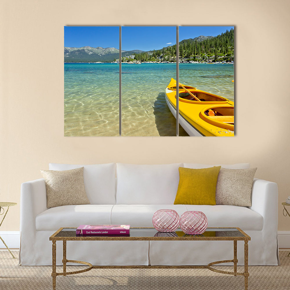 beautiful  kayak Multi panel canvas wall art