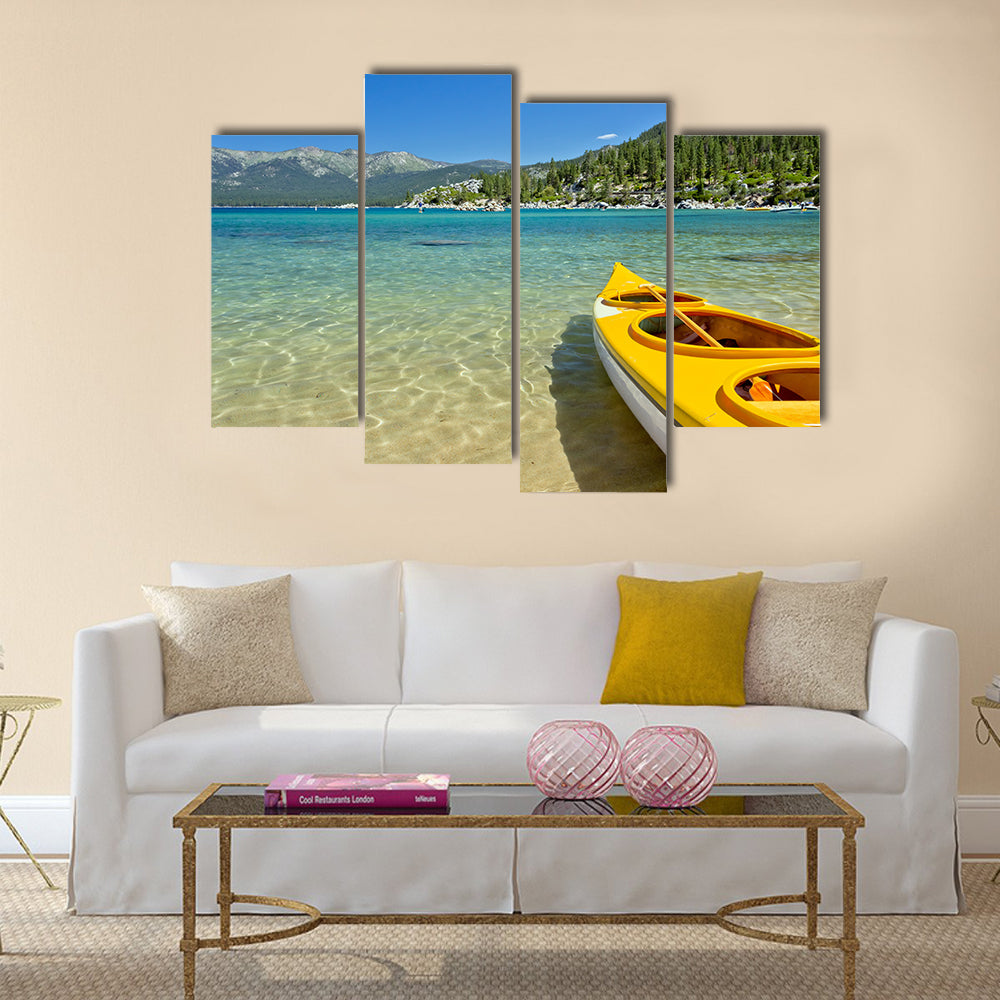 beautiful  kayak Multi panel canvas wall art