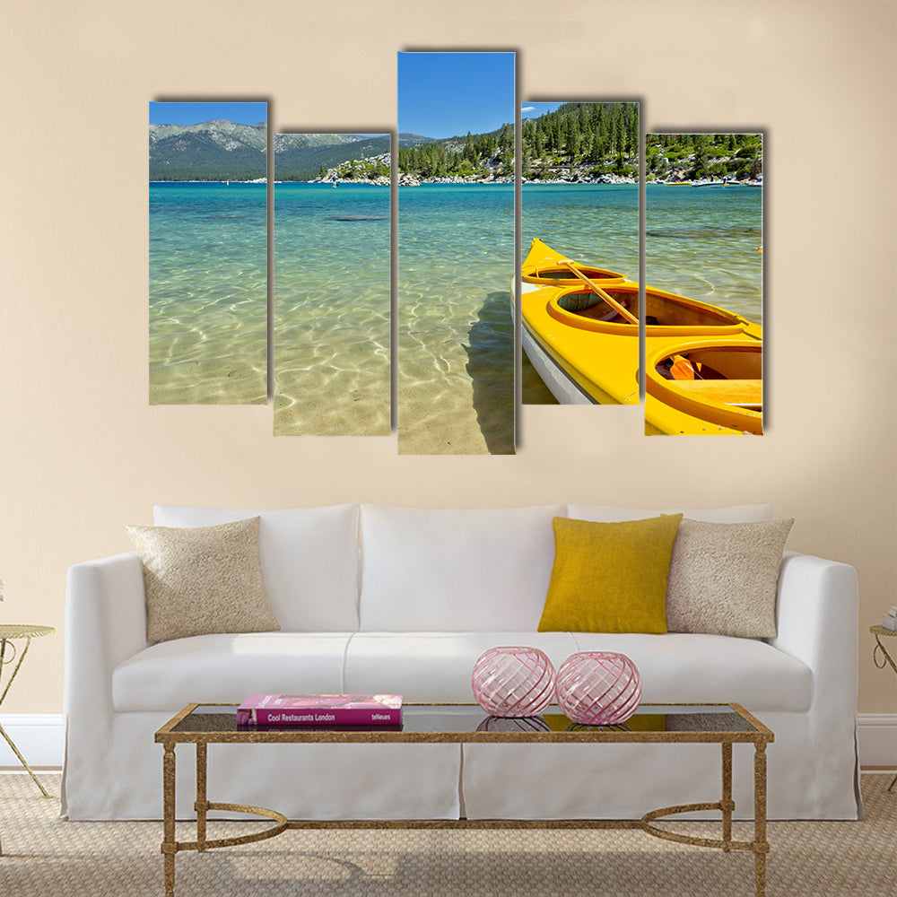beautiful  kayak Multi panel canvas wall art