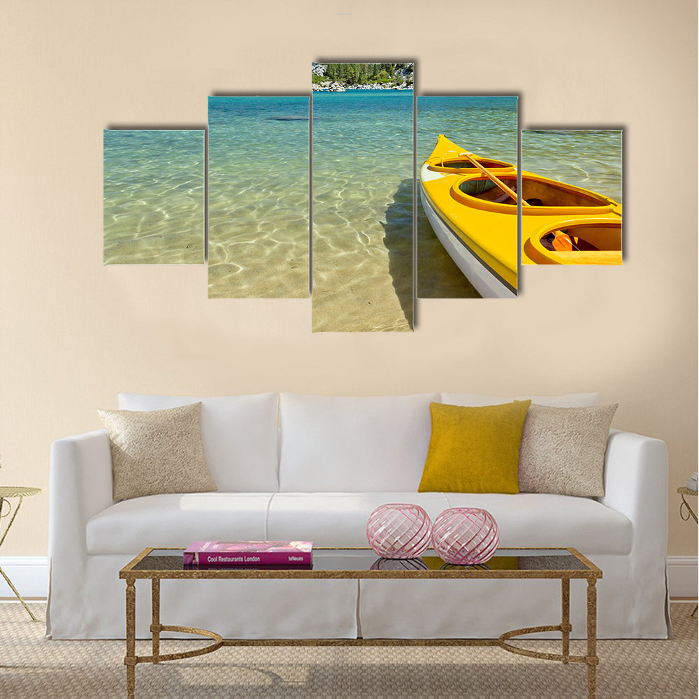 beautiful  kayak Multi panel canvas wall art