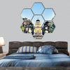 Sacramento state Capitol building hexagonal canvas wall art