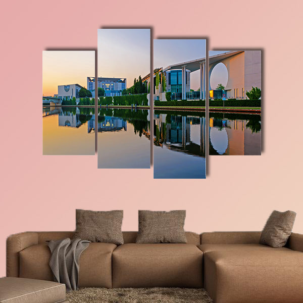 Bundeskanzleramt in Berlin, Germany multi panel canvas wall art