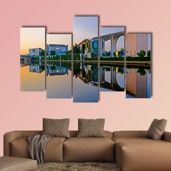 Bundeskanzleramt in Berlin, Germany multi panel canvas wall art