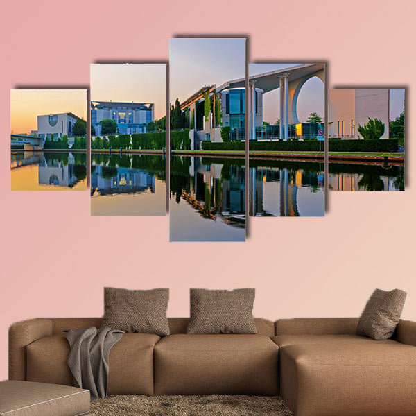 Bundeskanzleramt in Berlin, Germany multi panel canvas wall art