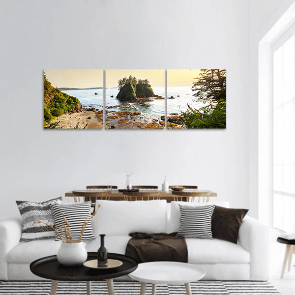Beautiful lake panoramic canvas wall art