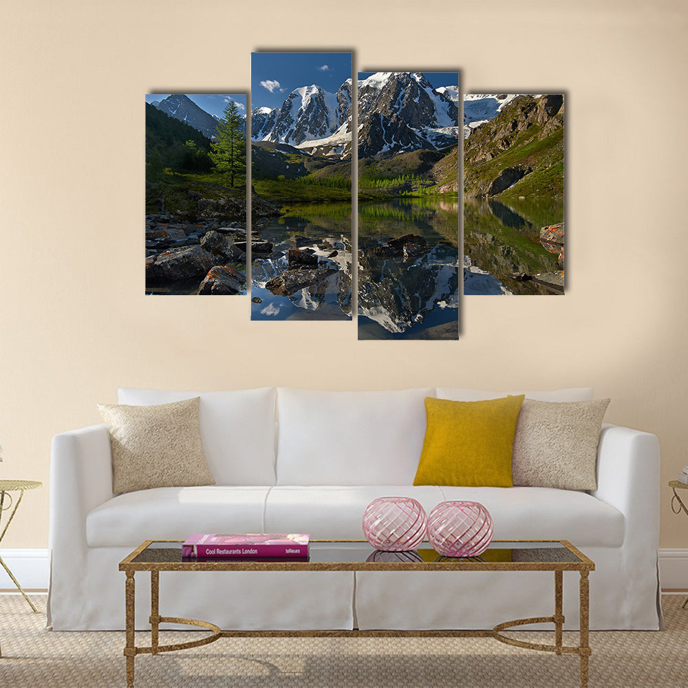 Mountain lake, West Siberia, Altai mountains Multi panel canvas wall art