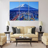 Skyline of Mt. Fuji and Yokohama Japan Multi panel canvas wall art