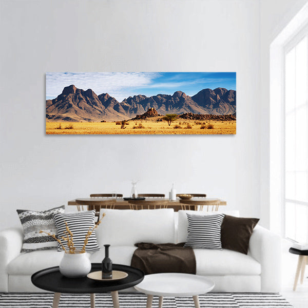Rocks of Namib Desert, Namibia panoramic canvas wall art