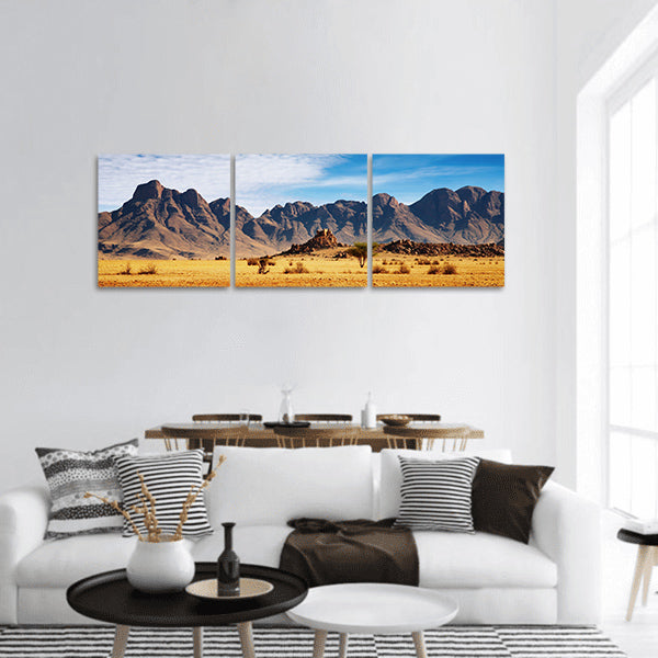 Rocks of Namib Desert, Namibia panoramic canvas wall art