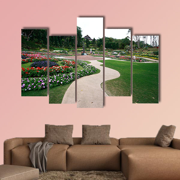 Garden Mae Fah Luang Chiang Multi panel canvas wall art