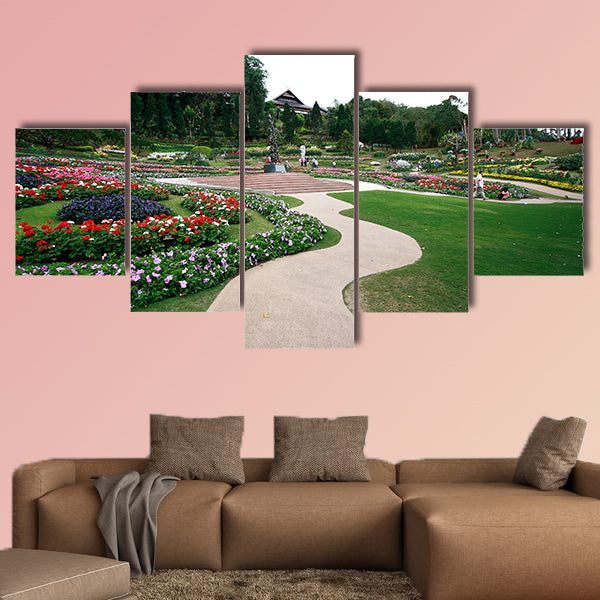 Garden Mae Fah Luang Chiang Multi panel canvas wall art