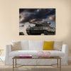 European-built main battle tanks preparing to engage the enemy Multi Panel Canvas Wall Art