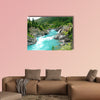 Kawarau River and forest, Queenstown, New Zealand multi panel canvas wall art