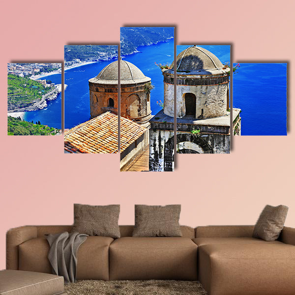 Beautiful Ravello village Amalfi coast Italy multi panel canvas wall art
