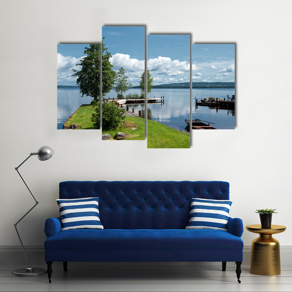 Cool And Silent Morning Of Summer With A Pacified Sensation Multi Panel Canvas Wall Art
