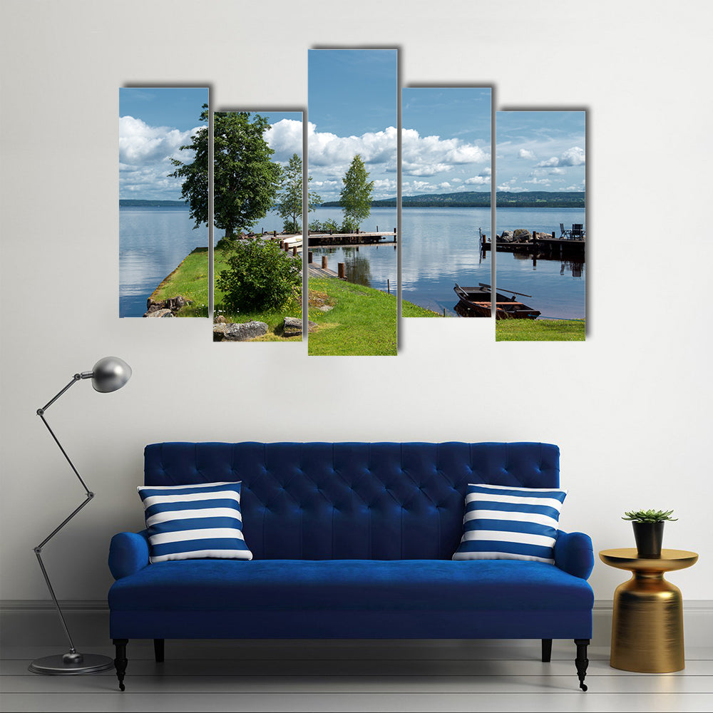 Cool And Silent Morning Of Summer With A Pacified Sensation Multi Panel Canvas Wall Art