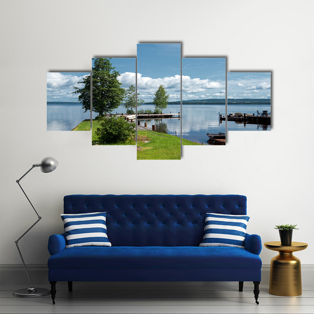Cool And Silent Morning Of Summer With A Pacified Sensation Multi Panel Canvas Wall Art