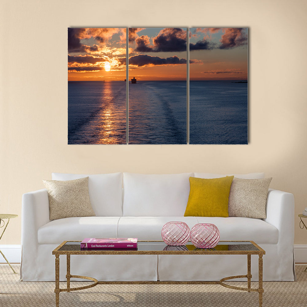 An eye-catching cruiser in the morning light, Sweden multi panel canvas wall art