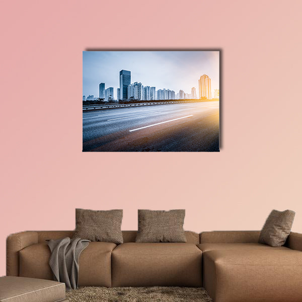Traffic of city multi panel canvas wall art