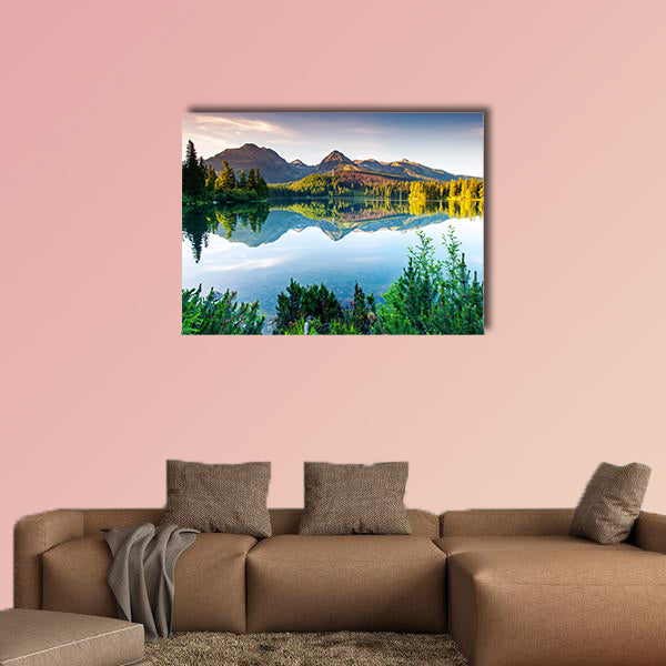 Mountain lake in National Park High Tatra. Slovakia, Europe beauty world wall art