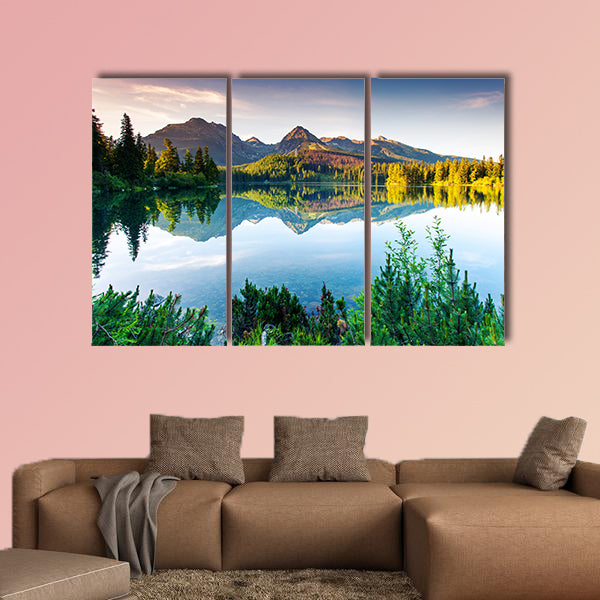 Mountain lake in National Park High Tatra. Slovakia, Europe beauty world wall art
