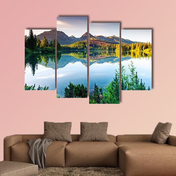 Mountain lake in National Park High Tatra. Slovakia, Europe beauty world wall art