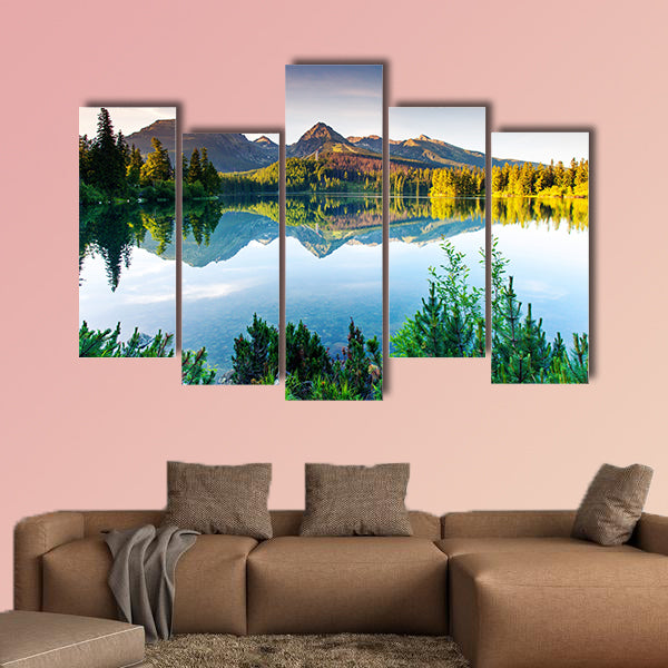 Mountain lake in National Park High Tatra. Slovakia, Europe beauty world wall art