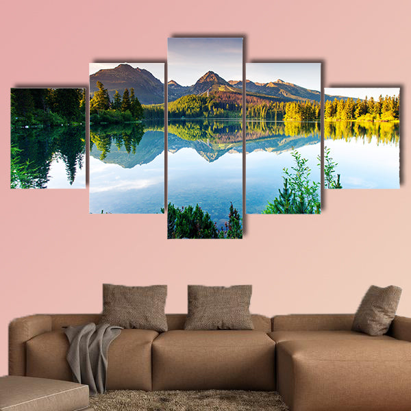 Mountain lake in National Park High Tatra. Slovakia, Europe beauty world wall art