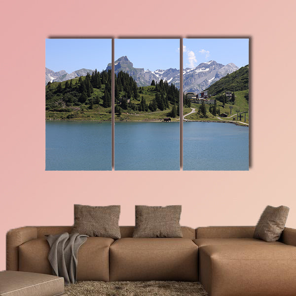 Copy of Aerial view of Lucerne Lake with Swiss alpine Multi panel canvas wall art
