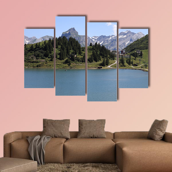 Copy of Aerial view of Lucerne Lake with Swiss alpine Multi panel canvas wall art