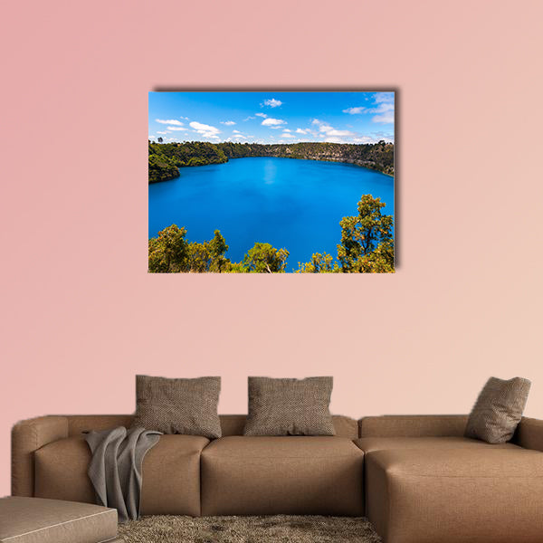 The incredible Blue Lake at Mt Gambier, South Australia Multi panel canvas wall art
