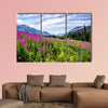 Fireweed highlights the view near Gothic Colorado multi panel canvas wall art