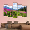 Fireweed highlights the view near Gothic Colorado multi panel canvas wall art