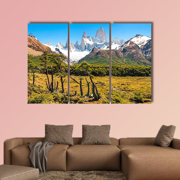 Beautiful landscape with Mt Fitz Roy in Los Glaciers National Park wall art