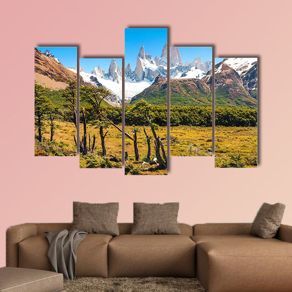 Beautiful landscape with Mt Fitz Roy in Los Glaciers National Park wall art