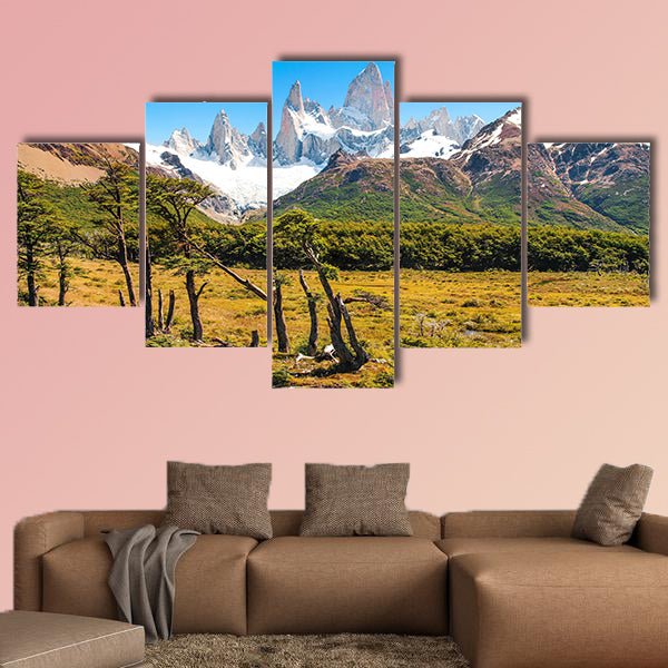 Beautiful landscape with Mt Fitz Roy in Los Glaciers National Park, wall art