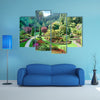 Sunken Garden at Butchart Gardens, Central Saanich, British Columbia, Canada multi panel canvas wall art