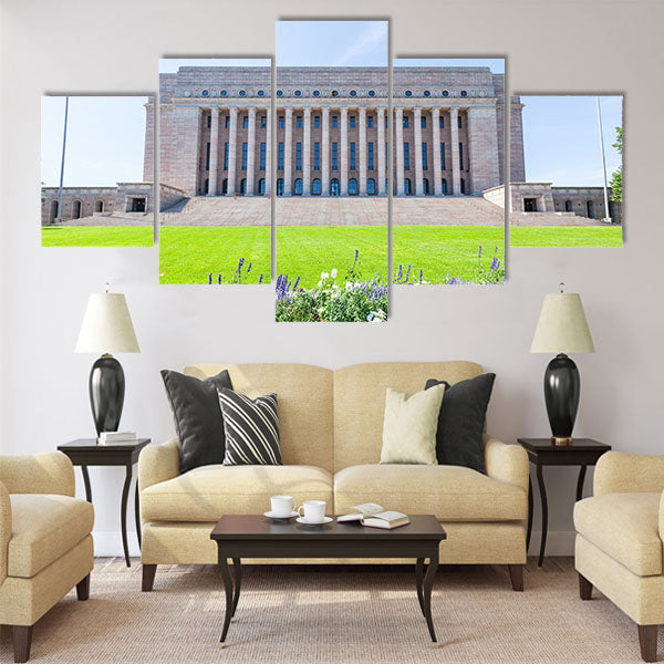Finnish Parliament House in Helsinki Multi panel canvas wall art