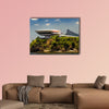 Art museum on a cliff, Niemeyer Museum, Rio De Janeiro, Brazil multi panel canvas wall art