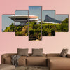 Art museum on a cliff, Niemeyer Museum, Rio De Janeiro, Brazil multi panel canvas wall art