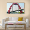 A modern cable-stayed bridge Zhivopisny bridge multi panel canvas wall art