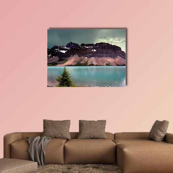 Alberta Glacier Lake in the Rocky Mountains multi panel canvas wall art