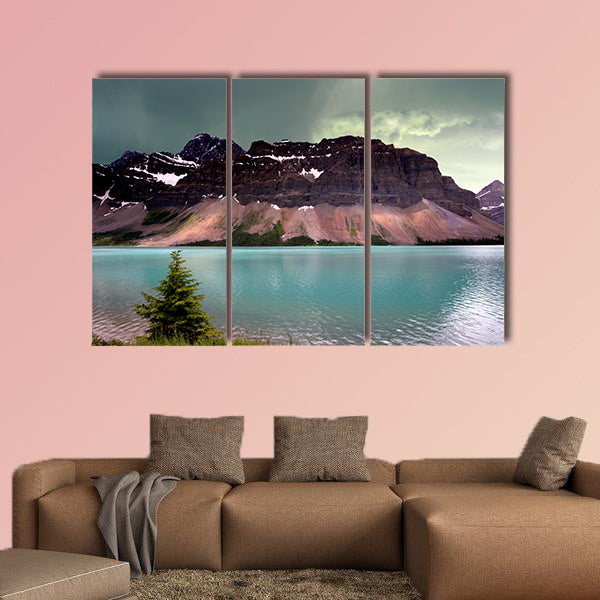 Alberta Glacier Lake in the Rocky Mountains multi panel canvas wall art